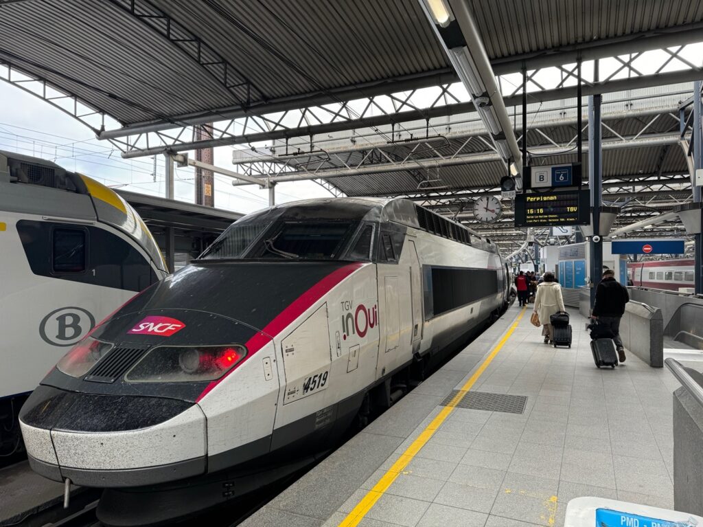 Un TGV en gare de Bruxelles-Midi