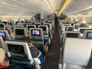 Classe economy d'un Boeing 777 de KLM