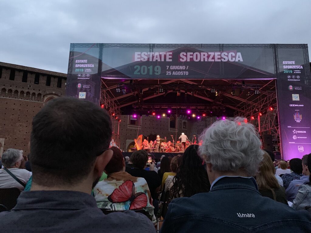 La scène du festival Estate Sforzesca de Milan