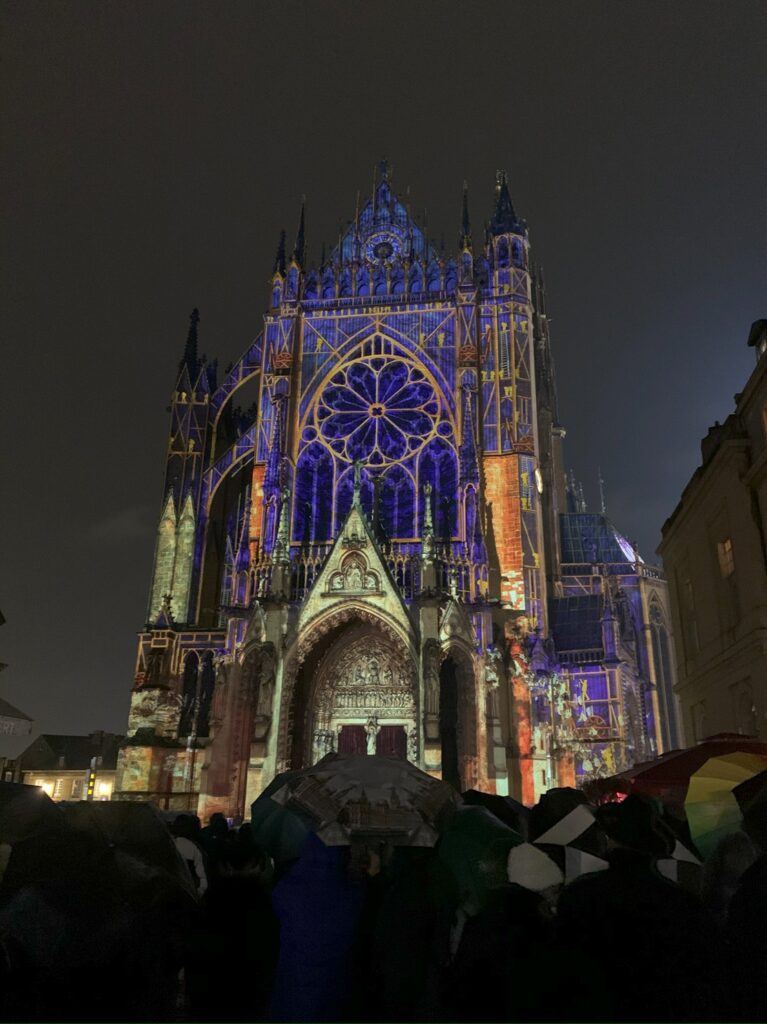 Le spectacle sons et lumières sur la cathédrale de Metz