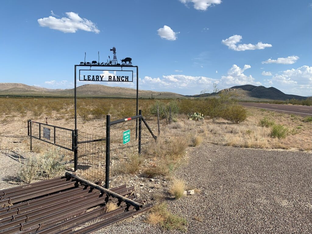 Le Leary Ranch, avant d'arriver au Big Bend National Park