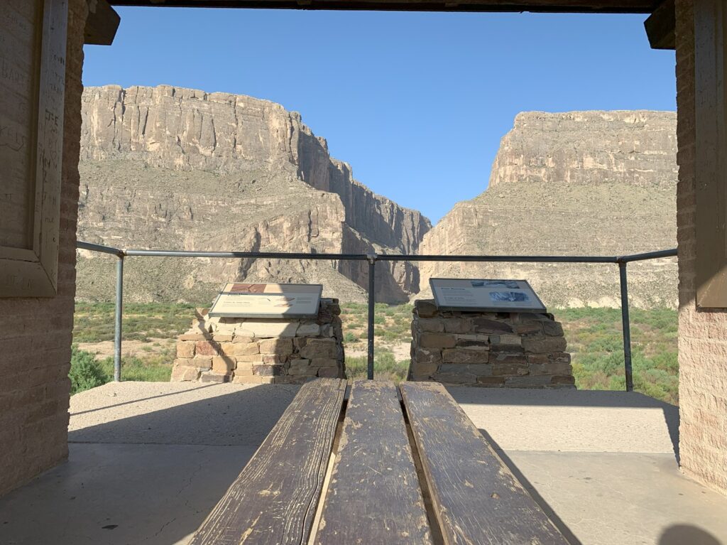 Vue sur le Santa Elena Canyon