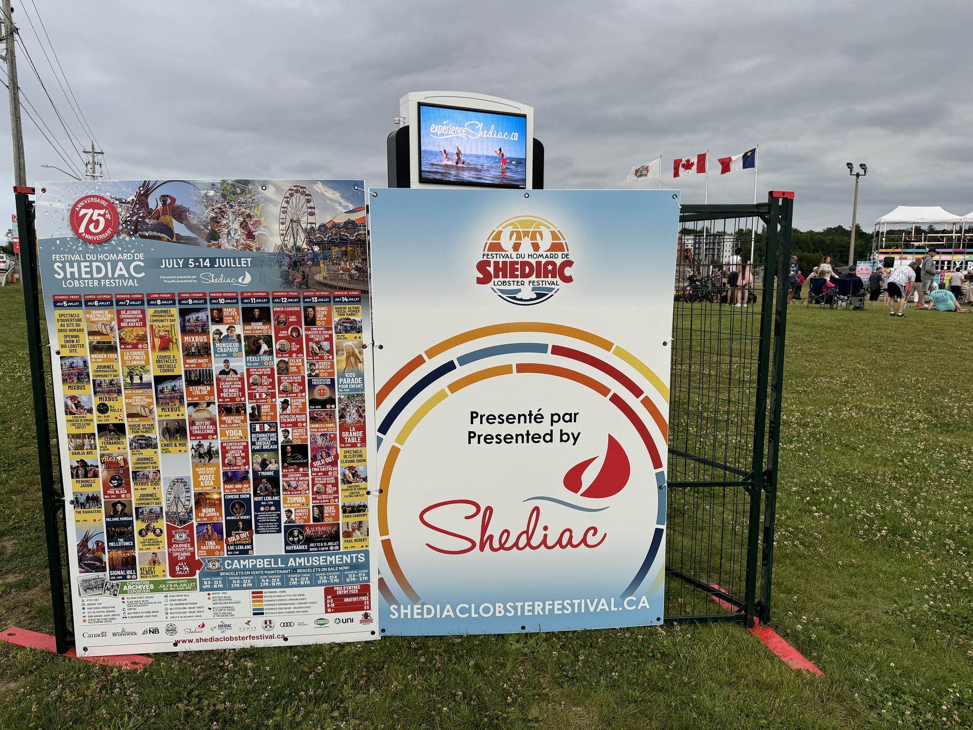 L'affiche du 75e festival du homard de Shediac