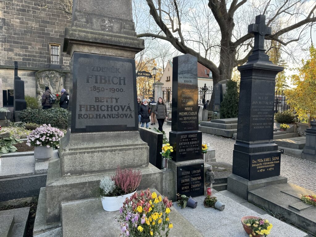 La tombe de Zdeněk Fibich au cimetière de Vyšehrad