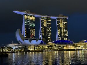 Promenade autour de Marina Bay, à Singapour